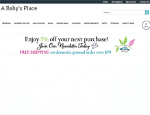 Tablet Screenshot of ababysplace.com